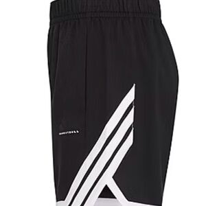 adidas Kids Black and White basketball Shorts